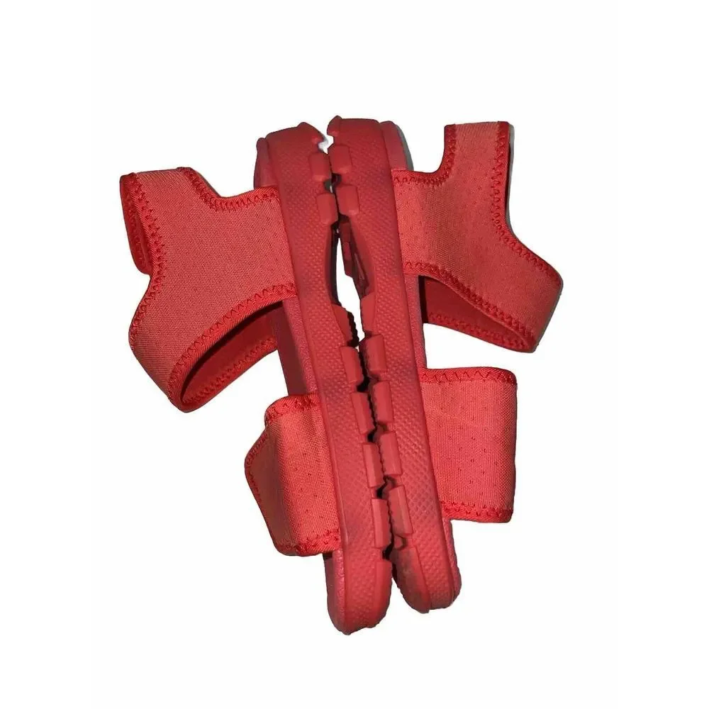 Hunter‎ Sandals Girls Size 3 Wellies Outdoor Big Kid Sandals Red Summer Colorful